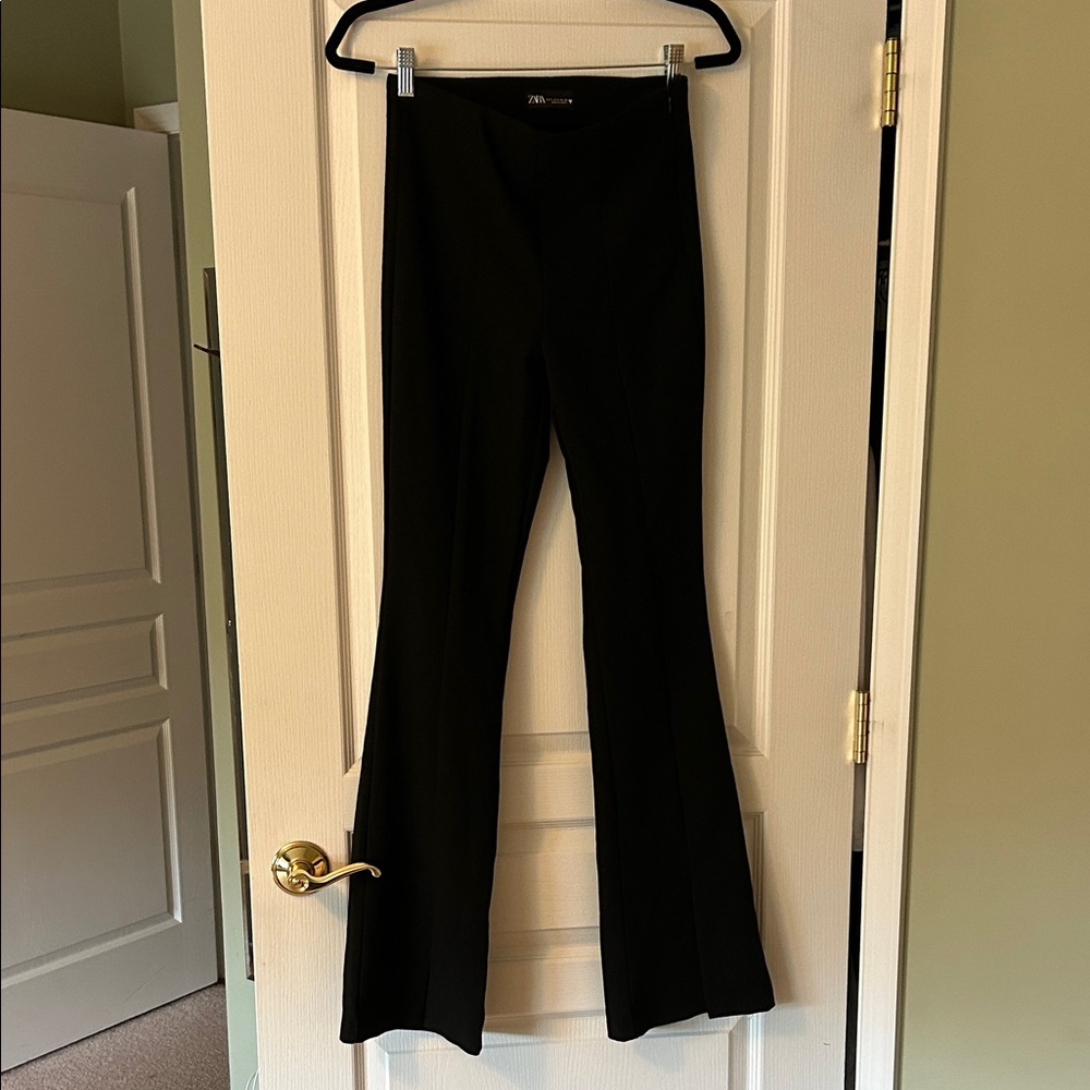 Zara Women's Black Bootcut Flare Pants